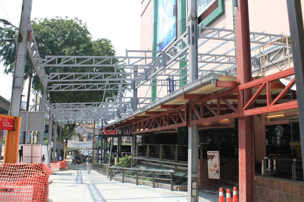 Covered Walkway with Roof Steel Structure (Actual image)