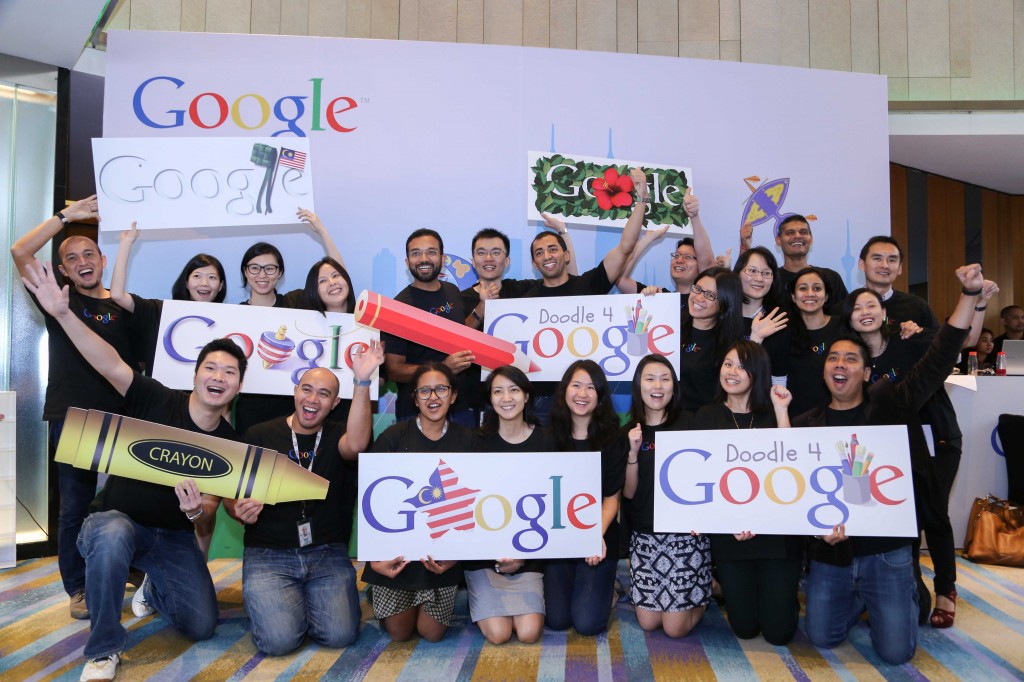 Googlers at the launch of D4G event