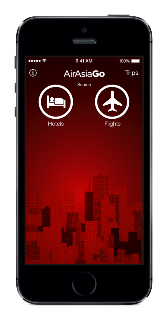 AirAsiaGo Mobile App - View the latest hotel and flight deals easily