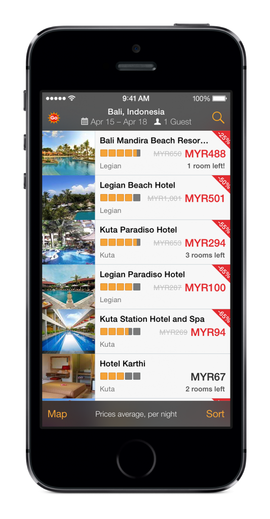 The Hotels - find your prefered type of accommodation at your fingertips