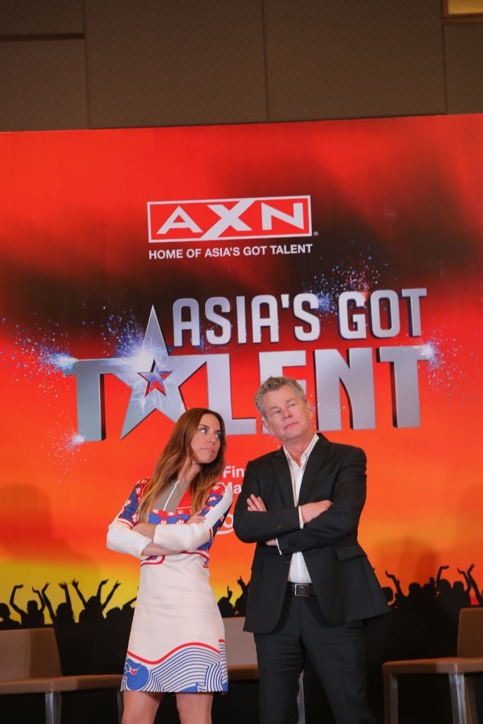 (L-R) Asia's Got Talent judges, Melanie C. and David Foster (2)