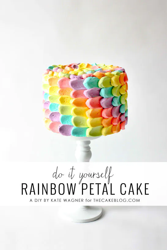 15 Rainbow Petal Cake
