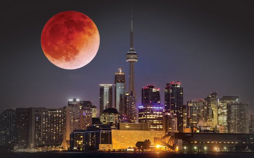 Fenomena Super Blood Moon hanya akan berlaku lagi pada tahun 2033 nanti. Foto  oleh myMetro