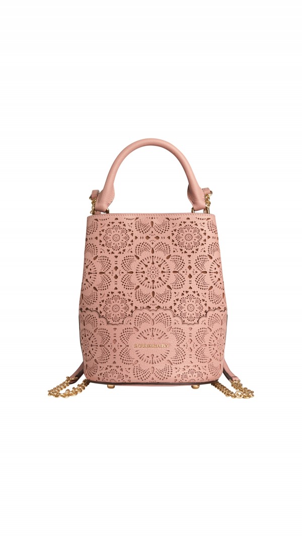 The Burberry Lace Exclusives - The Small Bucket Backpack in Pale Orchid