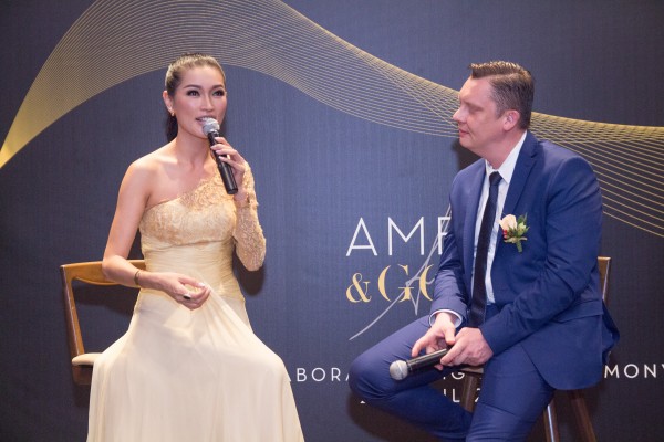 Amber Chia sebagai duta pertama jenama Esteegold Gold Thread™ Lift USA. Foto -Arkib Wanista
