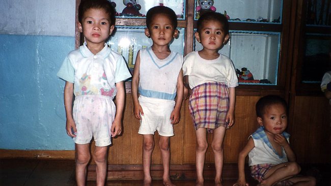 Gambaran kanak-kanak mangsa kebuluran di Korea Utara. Foto - google.com