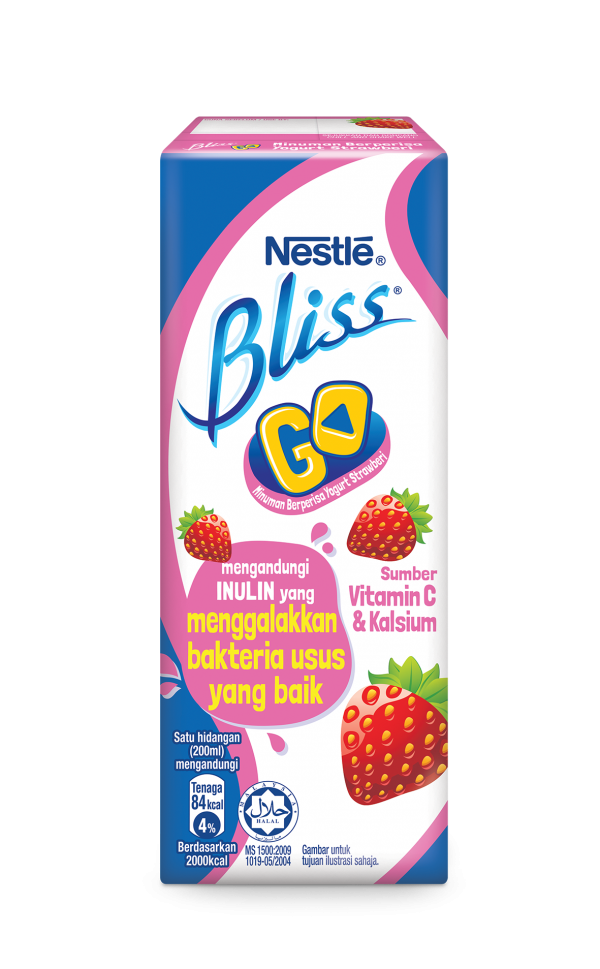 Nestle Bliss Go perisa Strawberi. Foto -Arkib Wanista