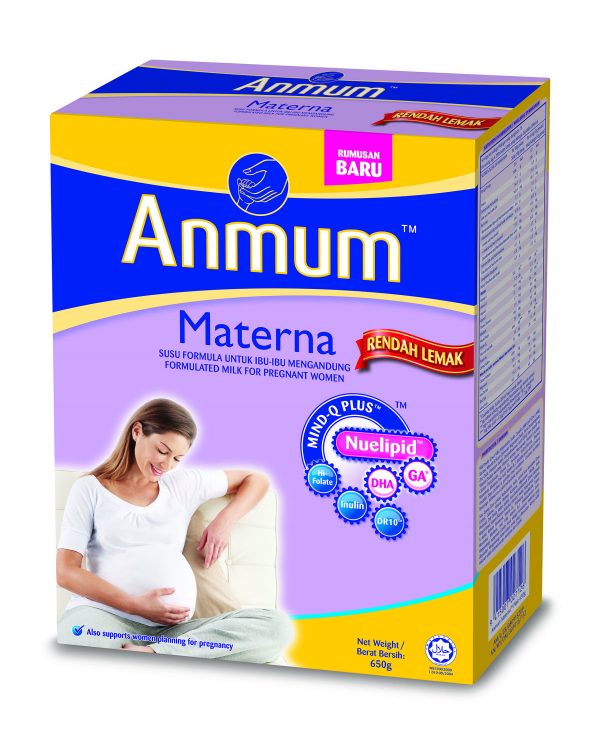 Susu untuk ibu hamil Anmum™ Materna. Foto -Arkib Wanista