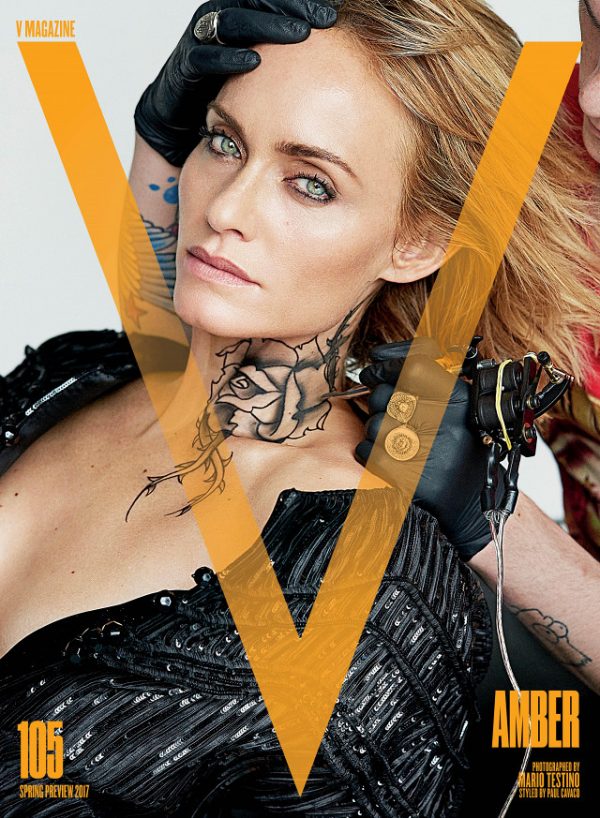 Amber Valleta. Foto - V Magazine/Mario Testino